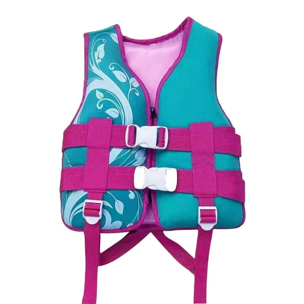 Chalecos salvavidas para niños, traje salvavidas, chaleco salvavidas, boya de ayuda para kayak, chalecos de natación para niños pequeños en la playa Verde XS
