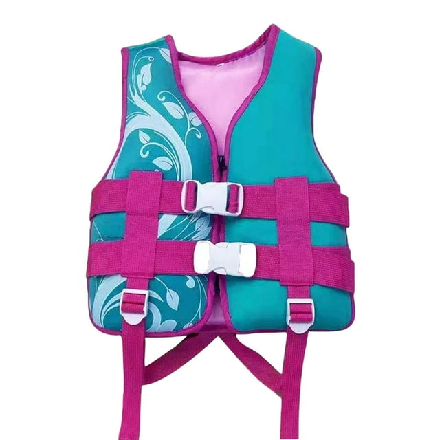 Chalecos salvavidas para niños pequeños, chalecos salvavidas para deportes acuáticos, traje de baño para niños Verde XS