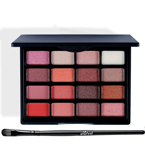 16 Colors Eye Shadow Disc Natural Easy Wearing Waterproof Metal Color Shimmer Matte Eyeshadow Palette Eye Makeup Accessories Charming Colorful Cosmetic