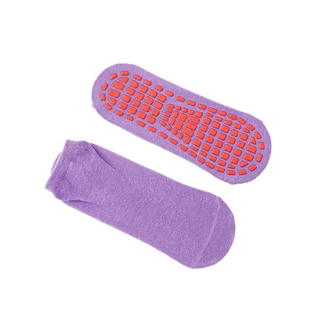 

XINKAIRUN Socks Children S Non-Slip Floor Socks Yoga Trampoline Socks Foot Dispensing Early Education Socks Purple (Buy 3 Get 2 Free)
