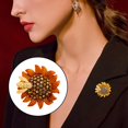 thumbnail image 6 of Lapel Pin for Scarf Lapel Hat Acceories Delicate Pins Brooches , Orange, 6 of 8