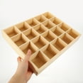 thumbnail image 6 of 20 Compartments Storage Bins Ties Cabinet Organizers Drawer Divider Wardrobe Cover Pine Material Box Bamboo Wooden Miss, 6 of 6