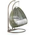 thumbnail image 5 of 2 Person Hanging Egg Chair - Outdoor Porch Swing Seat - Comfortable Indoor/Outdoor Lounge Chair, 5 of 6