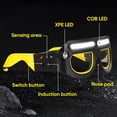 thumbnail image 3 of Rechargeable LED Motion Sensor Glasses Headlamp, 800 Lumens Dual Beam, 5 Modes with Detachable Lenses, for Running, Camping, Fishing, Cycling, Night Work, Outdoor Safety, 3 of 11