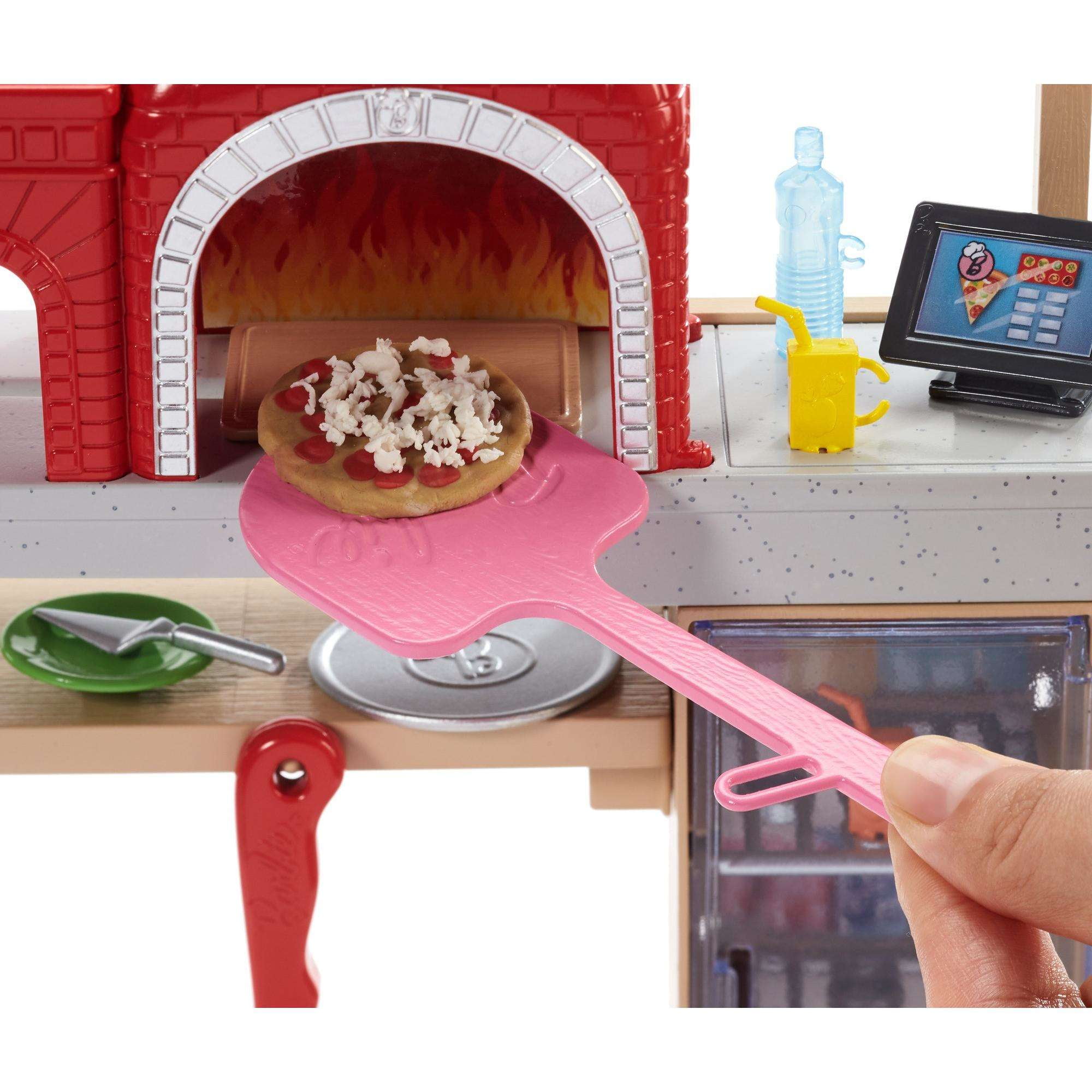 barbie careers pizza chef doll and playset