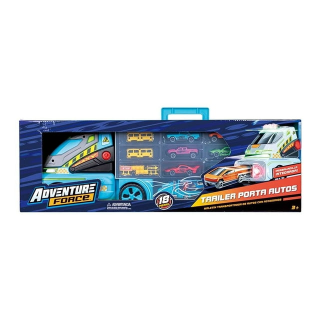 Trailer Adventure Force Mini Carros Azul