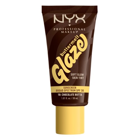 NYX Professional Makeup Buttermelt Glaze Tinted Moisturizer SPF 30 Chocolate Butta 1.01 fl oz