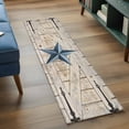 thumbnail image 4 of Texas Star Vintage Kitchen Runner Rug 2x6 Washable Runners for Hallway Non Slip Navy Blue Retro Berry Wooden Large Area Rug Indoor Floor Carpet for Bathroom Laundry Entryway Bedroom Living Room, 4 of 8