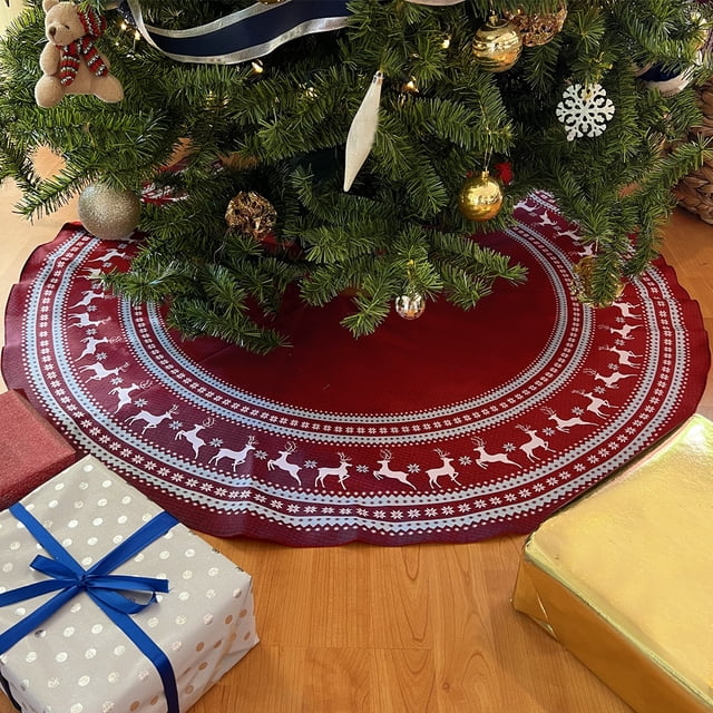 Pie De Árbol Béla Navideño Diámetro 120cm Renos Béla Home Navideño