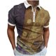 thumbnail image 1 of Camisetas de Manga Larga para Hombres Casual Impreso Girar Abajo Cuello Cremallera Camiseta, Ligera Blusa de Algodón de Imitación para el Hogar, Diario Y Cuatro Estaciones de Uso, 1 of 5