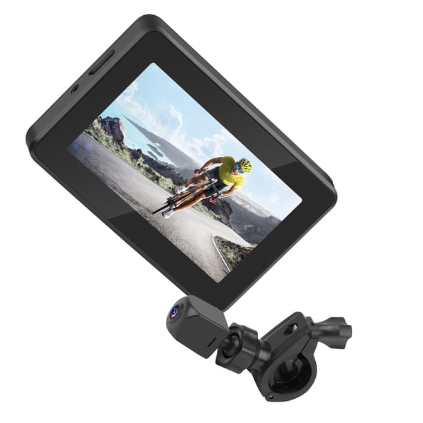 Naiovety Cámara de visión trasera para bicicleta de carretera Fácil instalación Lente gran angular Grabación y toma de fotografías Ciclismo