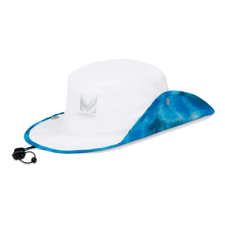 MISSION 3” Wide Brim Adult Cooling Bucket Hat, Evaporative Cooling