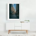 thumbnail image 2 of Broad & Exchange, FiDi - Manhattan New York Photography White Framed Wall Art Print 12 x 18 inches, 2 of 3