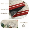 thumbnail image 2 of Christmas Poinsettia Kitchen Runner Rug 2x6 Washable Runners for Hallway Non Slip Winter Xmas Berry Leaf on Linen Large Area Rug Indoor Floor Carpet for Bathroom Laundry Entryway Bedroom Living Room, 2 of 8
