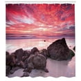 thumbnail image 3 of Ambesonne Ocean Shower Curtain, Australian Seascape Dawn, 69"Wx70"L, Multicolor, 3 of 3