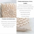 thumbnail image 4 of WNEXOPE Scandinavian Style Solid Color Leaf Pillow Cover - Soft and Comfortable Decorative Cushion for Sofa and Bedroom, 4 of 7
