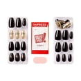 thumbnail image 3 of KISS imPRESS Limited Edition Holiday Medium Coffin Press-On Nails, Black, 30 Pieces, 3 of 9
