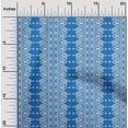 thumbnail image 1 of oneOone Cotton Poplin Medium Blue Fabric Geometric Ethnic Sewing Fabric By The Yard Printed Diy Clothing Sewing Supplies 56 Inch Wide, 1 of 4
