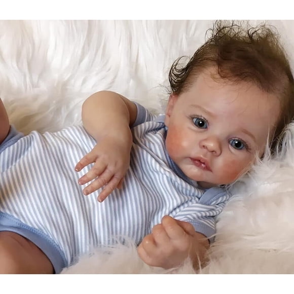 Muñeca Reborn RXDOLL de silicona realista, vinilo completo de 48 cm para niño