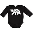 thumbnail image 3 of Inktastic Montana White Bear Silhouette Boys or Girls Long Sleeve Baby Bodysuit, 3 of 5