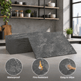 100 Pieces Peel and Stick Subway Tile, Graphite Stone, 3x6 Inch PVC ...