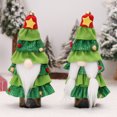 thumbnail image 1 of Decoración navideña, 2 piezas, juego de vino sin rostro para hombre mayor del bosque, falda para pastel de árbol de Navidad, juego de champán, diseño de escena de mesa, 1 of 5