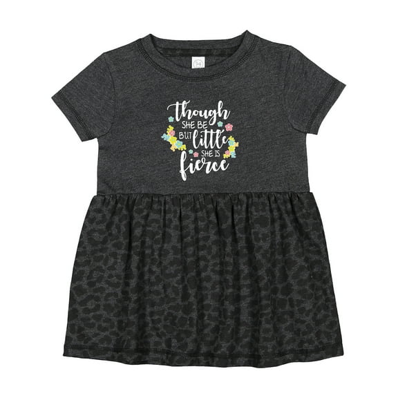 Inktastic Though She Be but Little She is Fierce Shakespeare Girls Baby Dress