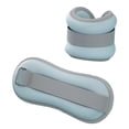 thumbnail image 2 of 2 piezas Pesos de tobillo Peso de la muñeca Correas de peso de las piernas portátiles para mujeres y niños para trotar ejercicio de acondicionamiento azul 28cmx9cm, 2 of 8