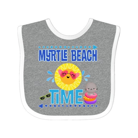 

Inktastic Myrtle Beach Vacation Time Gift Baby Girl Bib