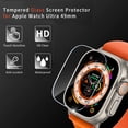 thumbnail image 4 of ALMNVO 2Pack Aluminum Alloy Metal Frame with Film for Apple Watch Ultra 2/Ultra 49mm for iWatch Ultra 2，Tempered Glass Screen Protector Frame Bumper Anti-Scratch HD Full Film Accessories, 4 of 10
