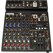 Peavey PV 10 AT 10 Channel Compact Mixing Mixer Console with Bluetooth Auto-Tune pitch correction + PV 20 XLR Cable