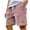 001 Pink, variant on Men's Corduroy Solid Color Shorts Vintage Drawstring Elastic Waist Casual Shorts Straight Wide Leg Shorts