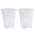 thumbnail image 5 of 1/6Pcs 11-16Cm Root Control Clear Plastic Orchid Pots With Holes Transparent Flower Pot Succulents Plant Prevent Plant Decay, 5 of 9