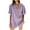 Purple, variant on Women's Summer Casual Short Sleeve Button down Shorts Rompers V Neck Beach Lounge Jumpsuit for Women