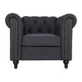 thumbnail image 3 of Home Square 2 Piece Set with Living Room Loveseat and Chair in Dark Gray, 3 of 12
