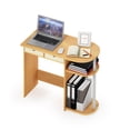 thumbnail image 6 of Furinno Go Green 32-Inch Oak Computer Desk, Office Desk with 2 Side Shelves and Storage Bins, Rectangular Home Office Desk, Gaming Desk for Home Office, Bedroom, Study Room, Light Beech, 6 of 8