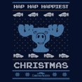thumbnail image 2 of Men's National Lampoon's Christmas Vacation Deer Ugly Christmas Sweater Print Pull Over Hoodie, 2 of 4