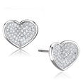 thumbnail image 1 of Alamode 3W668 Women Rhodium Brass Earrings with AAA Grade CZ in Clear, 1 of 1