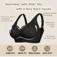 thumbnail image 5 of MINTREUS Womens Wireless Jelly Bra Plus Size Supportive Full Coverage Comfortable No Underwire Bras, 5 of 7