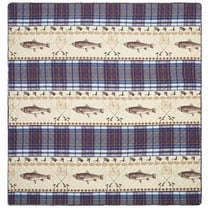 Fly Fishing Quilt Ensemble - King Quilt