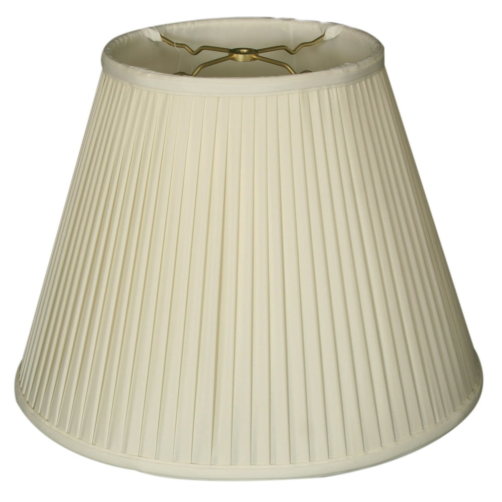 Royal Designs 18" Deep Empire Side Pleat Lamp Shade White