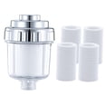 thumbnail image 4 of Purificador de agua para baño, purificador de agua para ducha, filtro de ducha en línea, filtro de agua para cocina, hogar, baño 3 elementos filtrantes, 4 of 8
