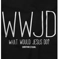 thumbnail image 2 of WWJD What Would Jesus Do Plus Size Crewneck Graphic Tee Shirt Brisco Brands 3X, 2 of 5