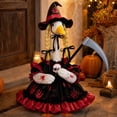 thumbnail image 6 of SHENGXINY Halloween Porch Goose Outfit Gothic Dress with Scythe Prop Goose Clothes for Yard Garden Fron Spooky Holiday Decor, 6 of 7