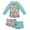 Mint, variant on Girls Neon Hawaiian Long-Sleeve Rashguard Set, UPF 50+, Big Girls, Size 6
