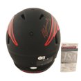 thumbnail image 2 of Mac Jones NFL Helmet Eclipse Alternate Full Size Authentic Autographed, 2 of 3