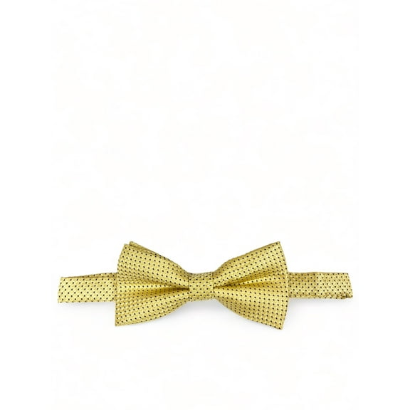Yellow Classic Pindot Bow Tie