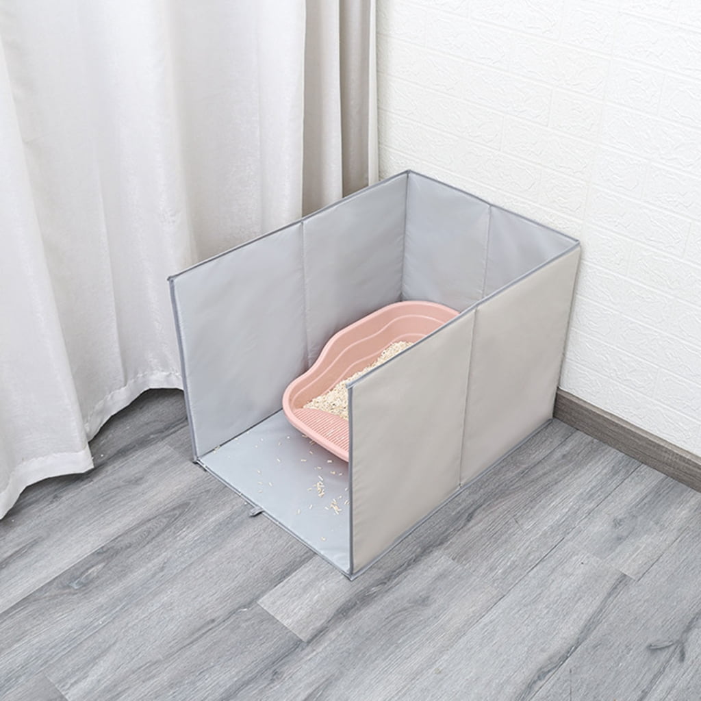 Splash Proof Litter Tray Barrier PVC Coating Protector Mat For Pet Litter Box
