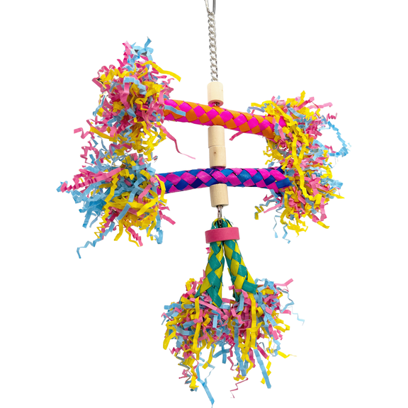 1090 Finger Trap Fiesta Mandarin Bird Toys by M&M