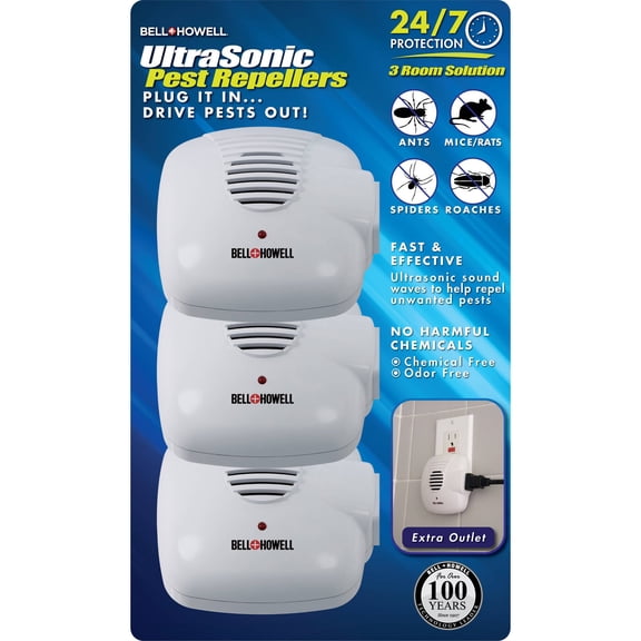Electromagnetic / Ultrasonic Extra Outlet Pest Repeller